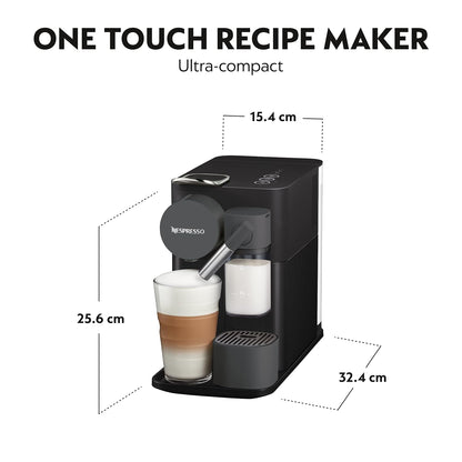 Coffee Maker 19 Bar Capsule Espresso Machine Automatic Milk Frother Black