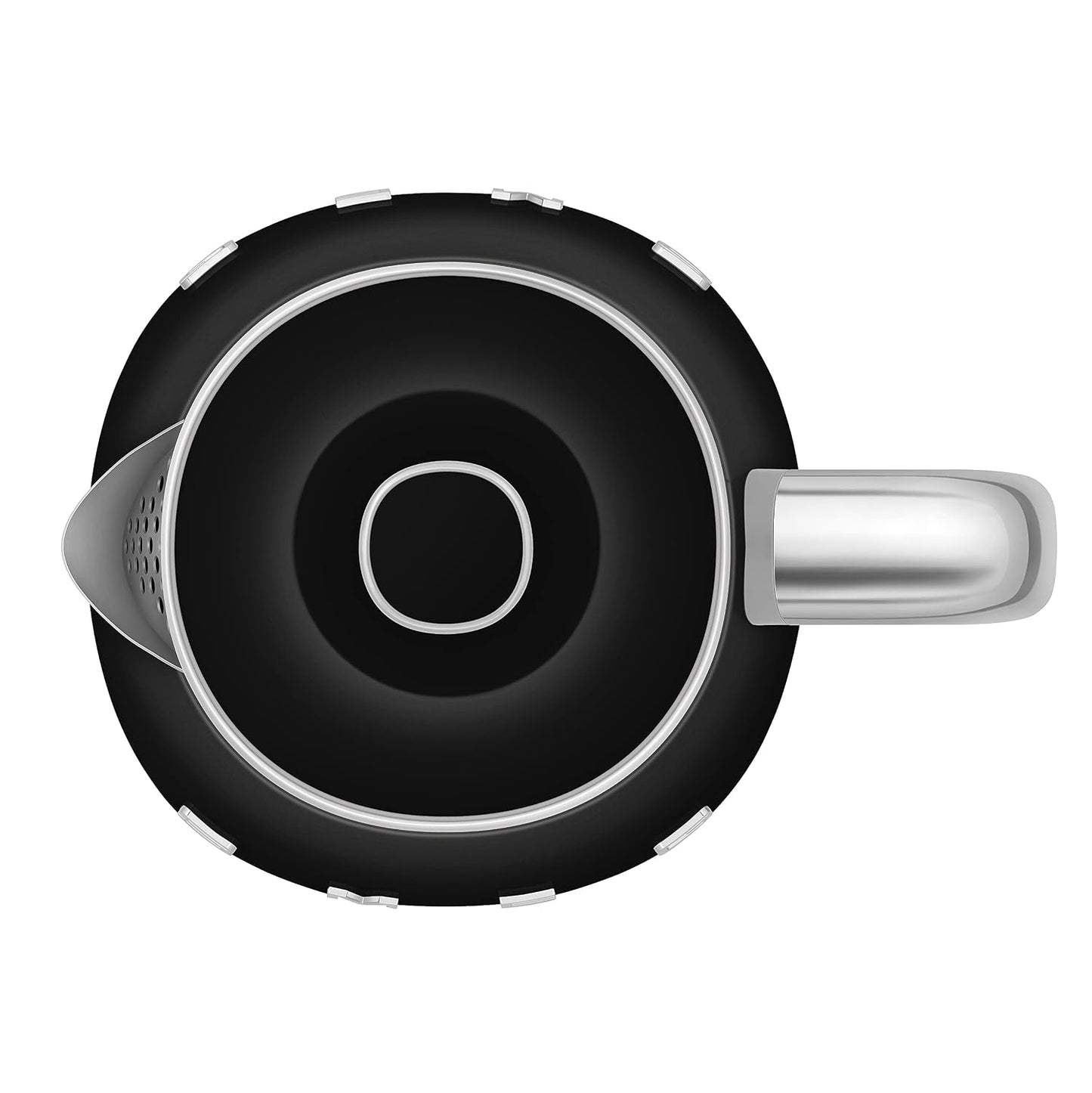 50'S Style Retro Range Breakfast Set 0.8L 1400W Mini Kettle And 4-Slice 2000W Toaster Black