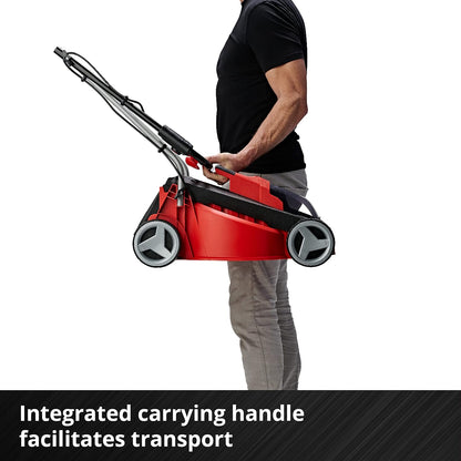 Cordless Lawn Mower 30cm 18V Brushless Motor Red Black