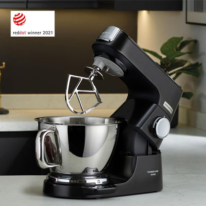 Stand Mixer 1200W Integrated Scale 5L 3.5L Bowls Black