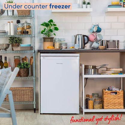 Under Counter Freezer 91L 55cm White Freestanding