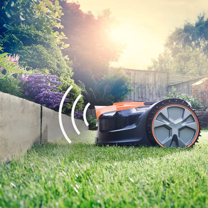 Robot Lawn Mower 16 Drop And Mow 24V 4.0Ah Battery Fast Charger Orange