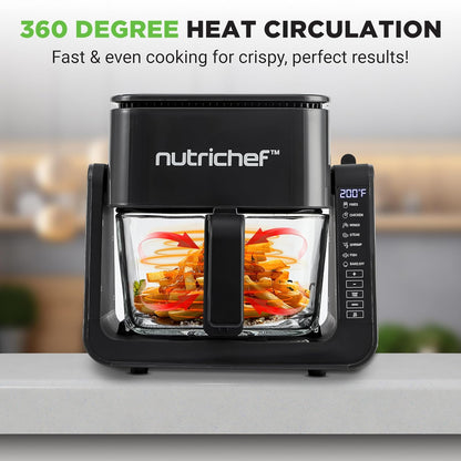 Air Fryer and Grill 4L 7-in-1 Preset Cook Modes Black