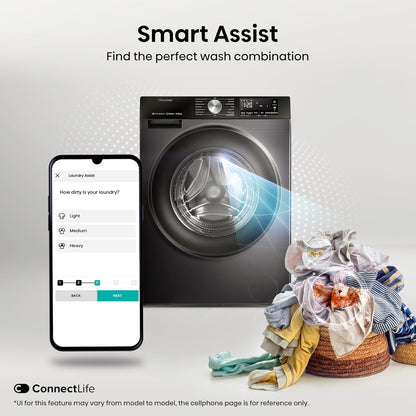 Freestanding Washer Dryer 10.5Kg Wash 6Kg Dry 1400Rpm Black