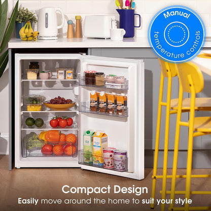 Freestanding Undercounter Fridge 114L 50cm White