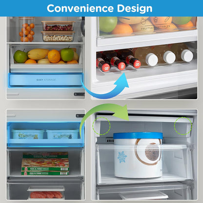 Freestanding Fridge Freezer 273L 60/40 Frost Free Stainless Steel
