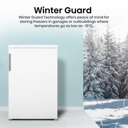 Freestanding Freezer 82L 56cm White Undercounter