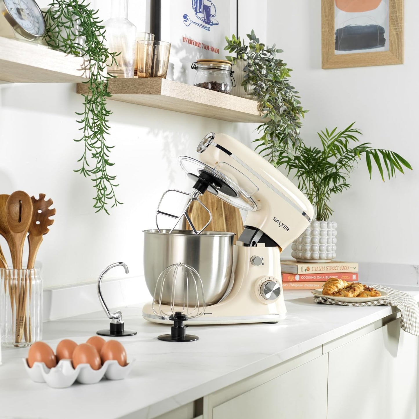 Stand Mixer 5L 1300W 8 Speed Cream