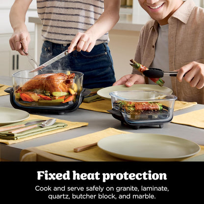 Portable Air Fryer 3.8L 1700W 4 Functions Stone