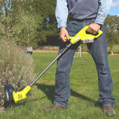 Cordless Lawnmower And Grass Trimmer Twin Kit 33cm 25cm 18V Green