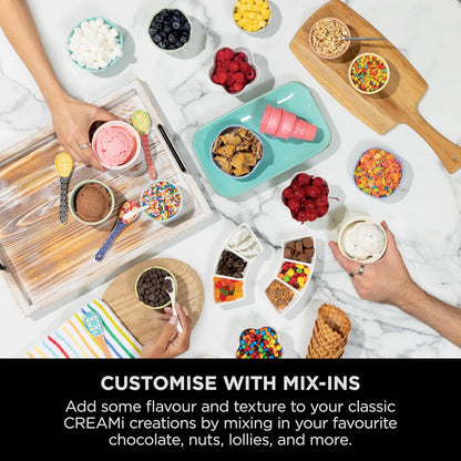 Ice Cream Maker 13 Functions 2x 480ml Tubs Soft Serve Platinum